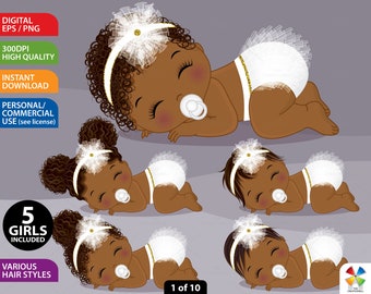 cute homework clipart black and white Black Baby Girl Clipart, Vector Newborn, White Baby Clipart, Glitter, Ruffled Diaper Clipart, African American, Sleeping Baby Girl Clip Art