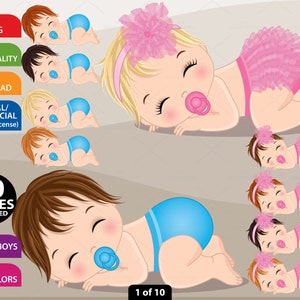Clipart pour bébé endormi, Nouveau-né vecteur, Clipart de couche ébouriffé, Clipart de douche de bébé, Baby Girl, Baby Boy, PNG, Sleeping, Cute Baby Clip Art