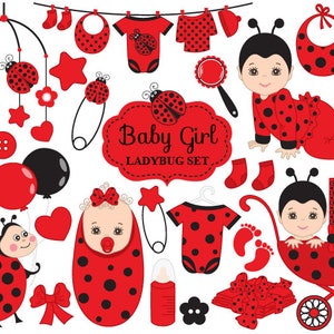 Baby Marienkafer Clipart Vektor African American Marienkafer Etsy
