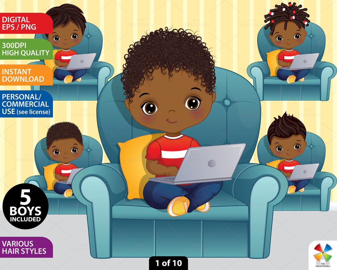 Homeschooling Clipart, Vector Distance Learning, Boy Study PNG, Boy ...