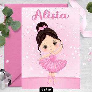 Little Ballerina Clipart, Vector Ballerina, Ballet, Bun, Pink Tutu ...