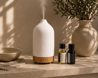 Ceramic Water Diffuser 100ml | Ultrasonic Essential Oil Diffuser UK | Ventoré