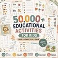 50,000+ Kids Activity Bundle | Printable Coloring Pages, Worksheets & Games | Preschool Learning | Instant Download | PLR product logo