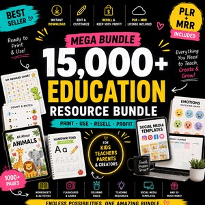 Printable Educational Resources for Children | 15,000+ PDF Activities | PLR + MRR License