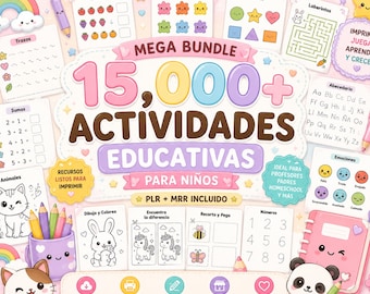 Printable Educational Resources for Children | 15,000+ PDF Activities | PLR + MRR License
