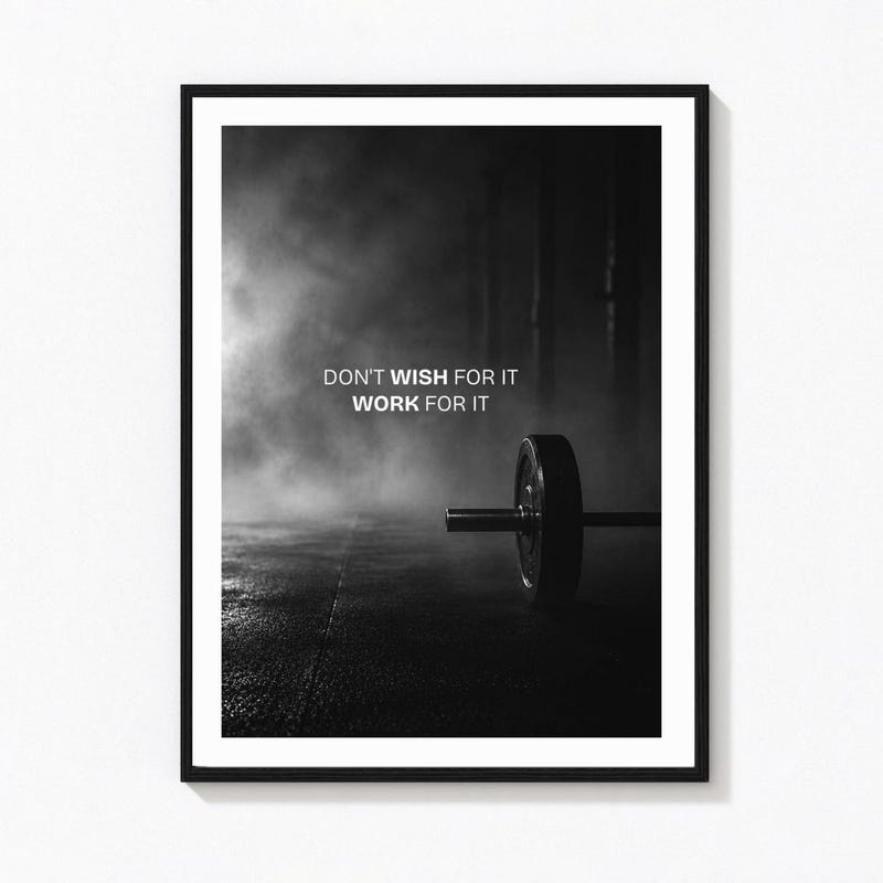 Aesthetic Workout Poster - Etsy