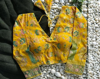 Pure Rayon Cotton Saree Blouse, Indo Cotton Lining, Traditional Indian Style