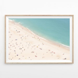 Beach Print, Beach Decor Wall Art, Aerial Beach Print, Beach Dorm Decor, Aerial Beach Photography, Beach Printable Art, Digital Download image 1