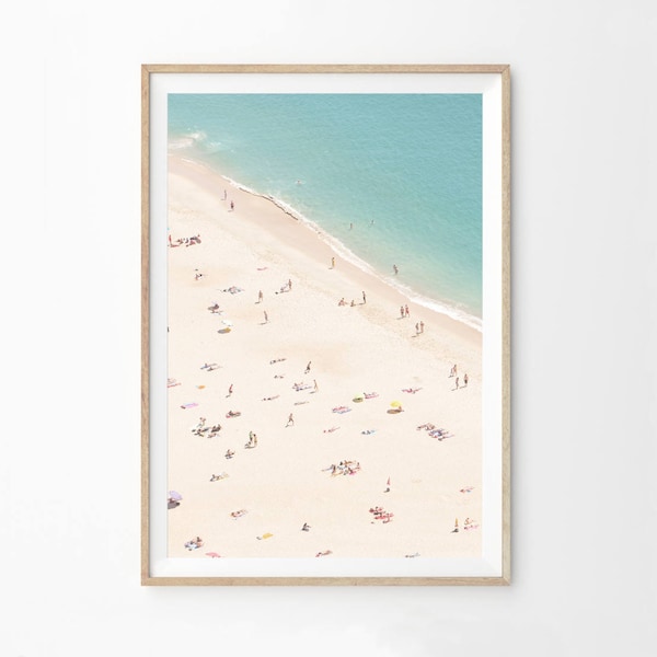 Beach Print, Beach Decor Wall Art, Beach Printable, Beach Dorm Decor, Beach Decor Bathroom, Aerial Beach Print, Ocean Print, Télécharger