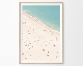 Beach Print, Beach Decor Wall Art, Beach Printable, Beach Dorm Decor, Beach Decor Bathroom, Aerial Beach Print, Ocean Print, Download