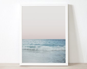 Ocean Print, Ocean Art Print, Ocean Wall Art, Beach Photography, Ocean Photo, Large Wall Art Home Decor Printable Download