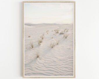 White Sands New Mexico Print Download, White Sands Photography Poster Instant Download, Desert Print Digital Download, Printable Wall Art