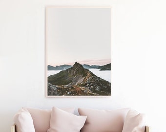 Modern Mountain Wall Art Printable Wall Art Nature Minimalist Nature Wall Art Mountain Poster Mountain Photography Downloadable Prints Pink