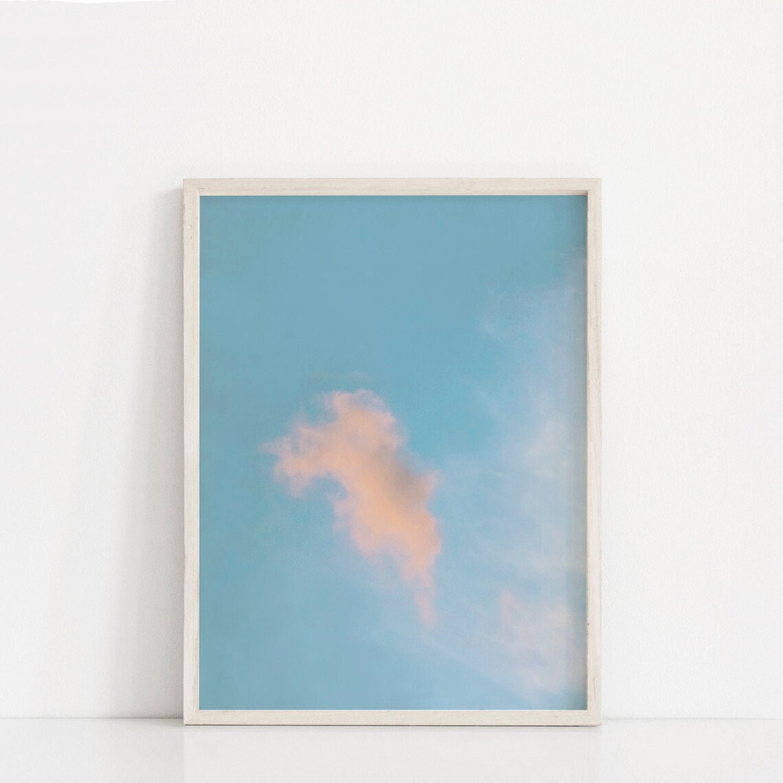Pink Cloud Art Print Pink Sky Wall Art Printable Printable Etsy