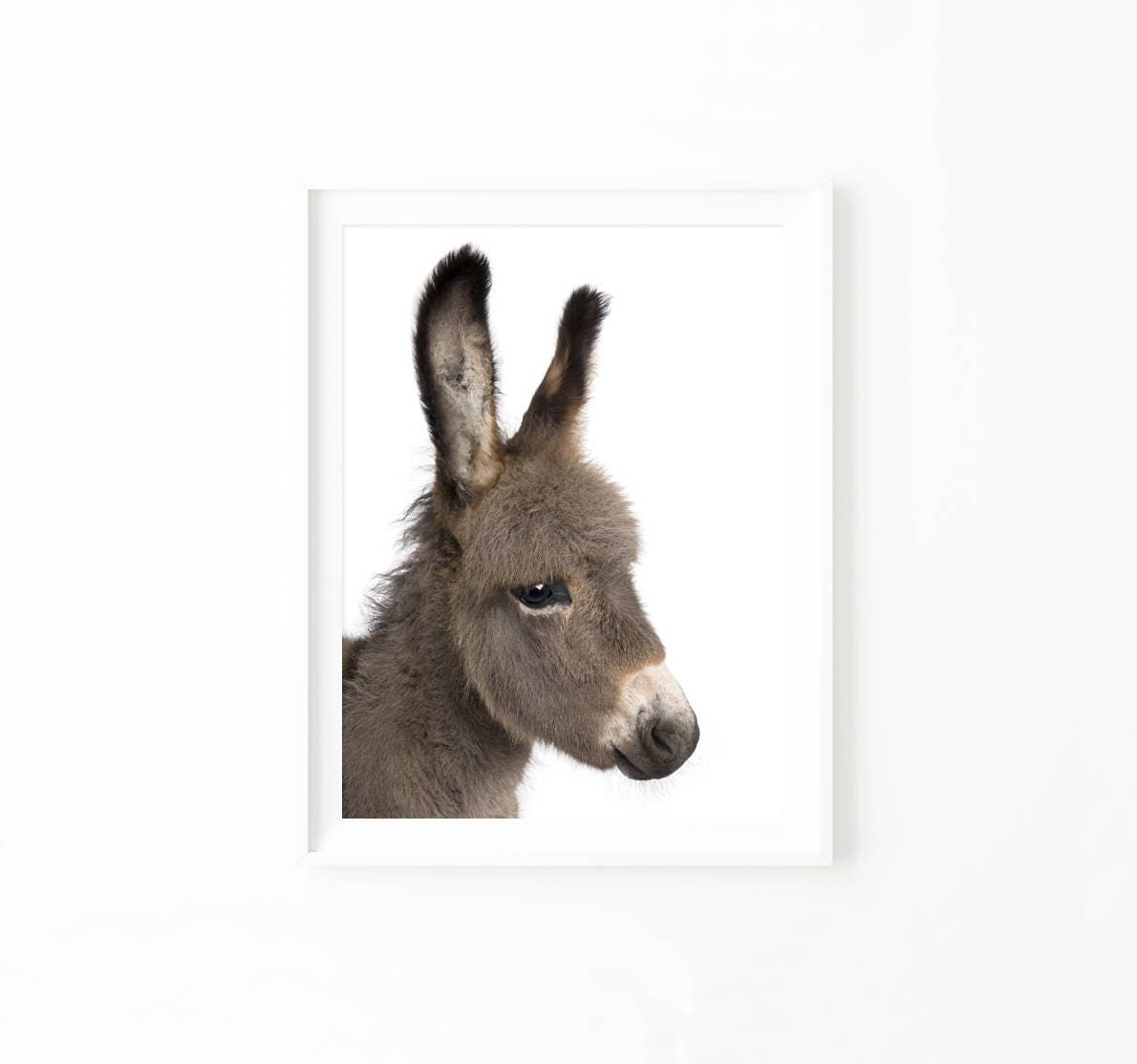 Donkey Wall Art Printable Nursery Decor Baby Farm Animal Etsy