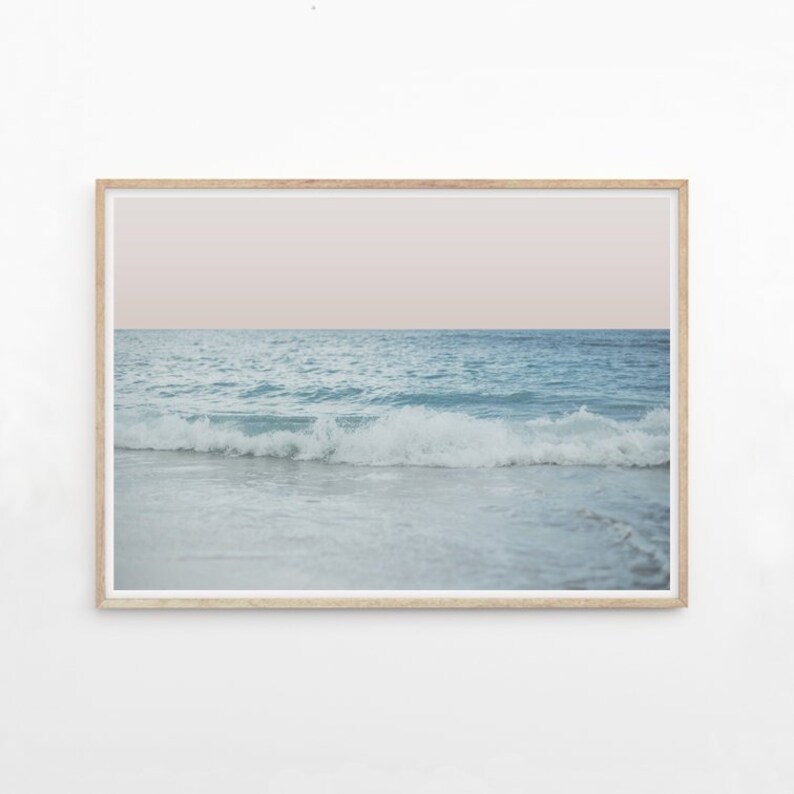 Ocean Print Ocean Art Print Ocean Wall Art Beach Etsy