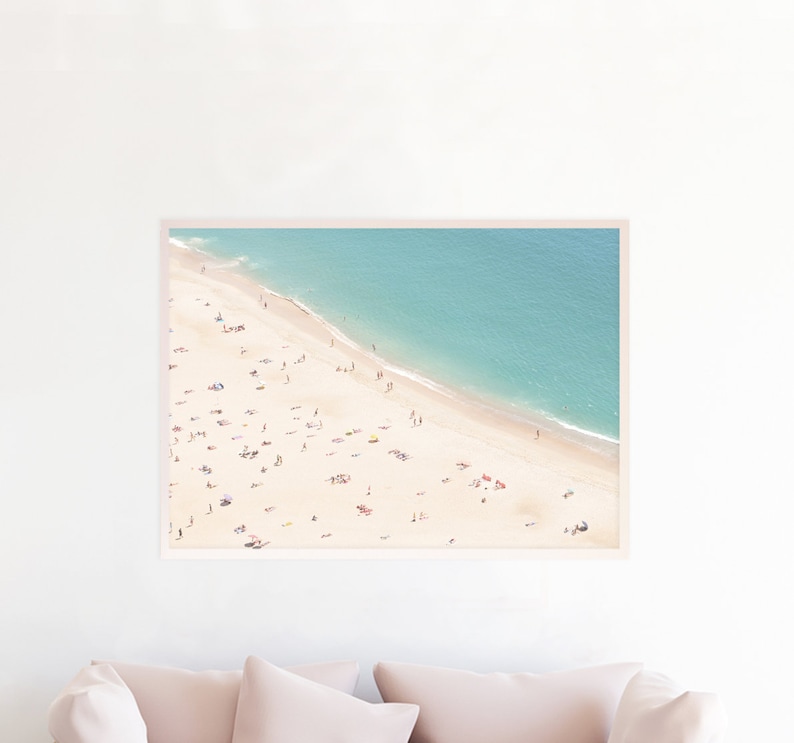 Beach Print, Beach Decor Wall Art, Aerial Beach Print, Beach Dorm Decor, Aerial Beach Photography, Beach Printable Art, Digital Download image 2