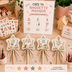 Activité créative baguette magique - Nature enchantée