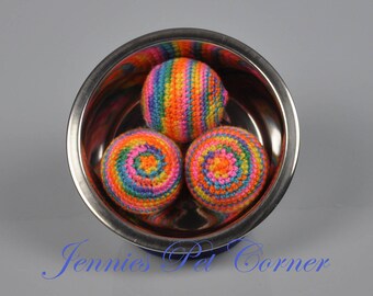 Bikini Multicolor Small Dog Toy - Inside Toy for Dogs - Dog Play Toys - Inside Fetch Ball - Toys for Dogs - Unique Dog Gifts - Dog Toy Gift