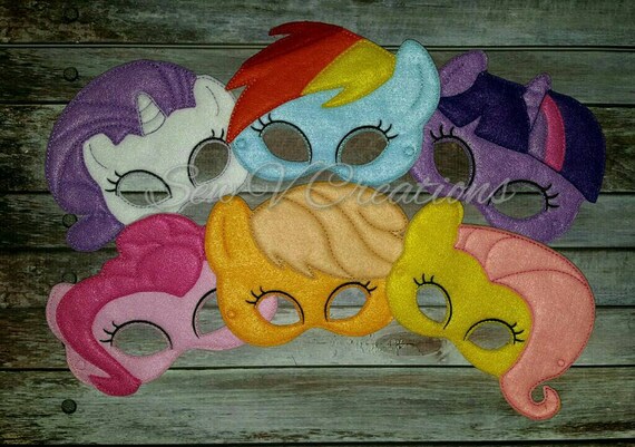 My Little Pony Inspired Masks MLP - Etsy