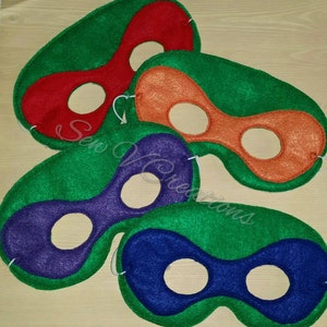 Ninja Turtle Inspired Masks
