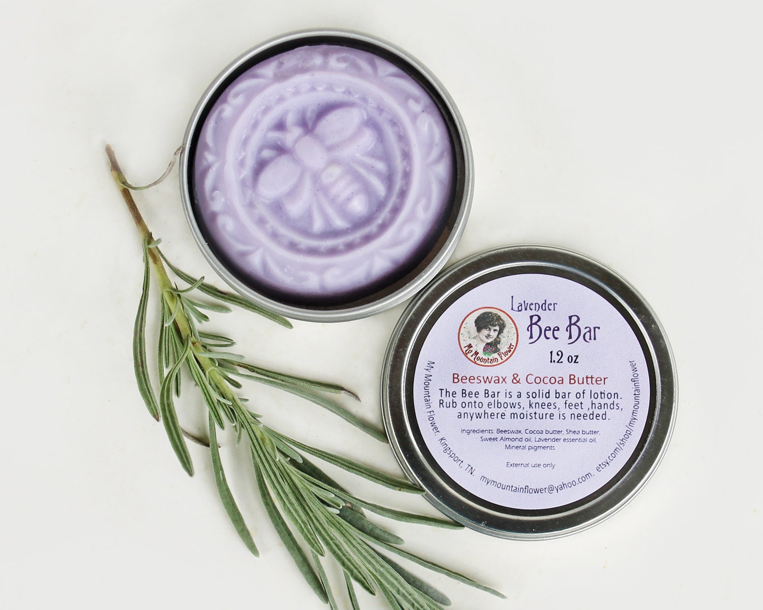 Beeswax Cocoa Butter Lavender Lotion Bee Bar Etsy