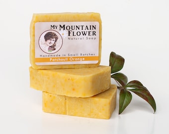 Patchouli Orange Vegan Soap: Cold Process Essential Oil Soap