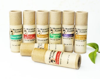 Eco Friendly Lip Balm: Jumbo Zero Waste Beeswax, Natural Lip Butter