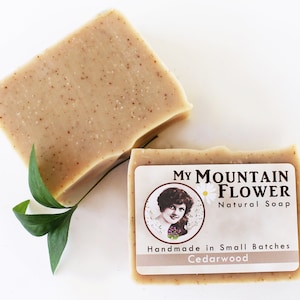 Handmade Cedarwood Essential Oil Vegan Soap- Cold Process Essential Oil Soap