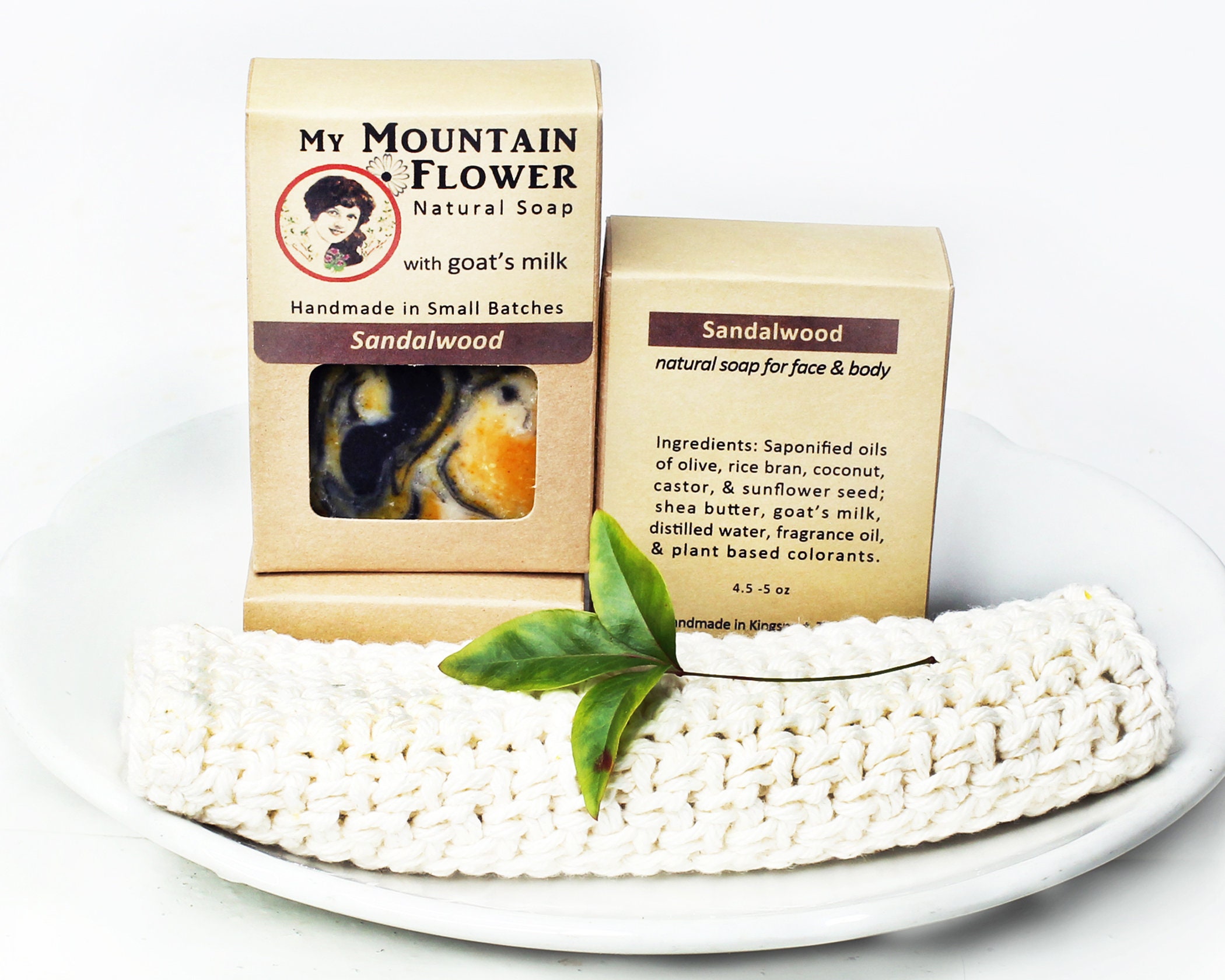 Sandalwood Goat's Milk Soap, Artisan Cold Process Soap, Gift for Her