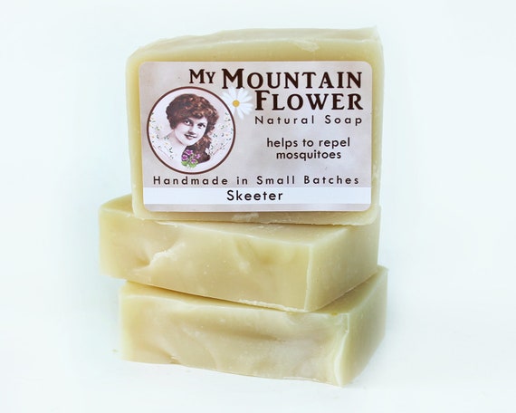 Skeeter Citronella Vegan Mosquito Repellent Lye Soap Cold Process