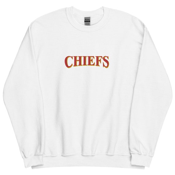 Embroidered CHIEFS Crewneck Sweatshirt Etsy UK