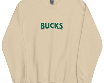 Embroidered BUCKS Sweatshirt, Embroidered BUCKS Crewneck