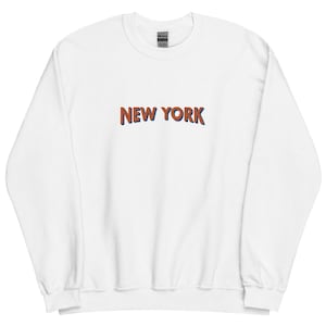Embroidered KNICKS Crewneck Sweatshirt