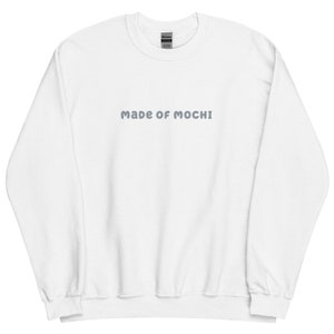 Bluza z haftem MOCHI, zabawna bluza z jedzeniem, koszulka Foodie