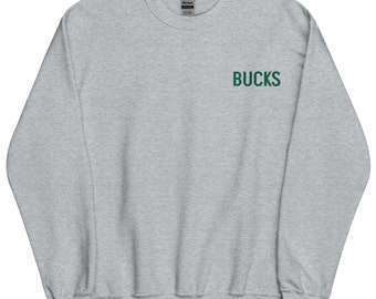 Embroidered BUCKS Crewneck Sweatshirt