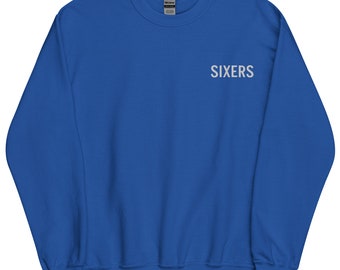 Embroidered SIXERS Crewneck Sweatshirt