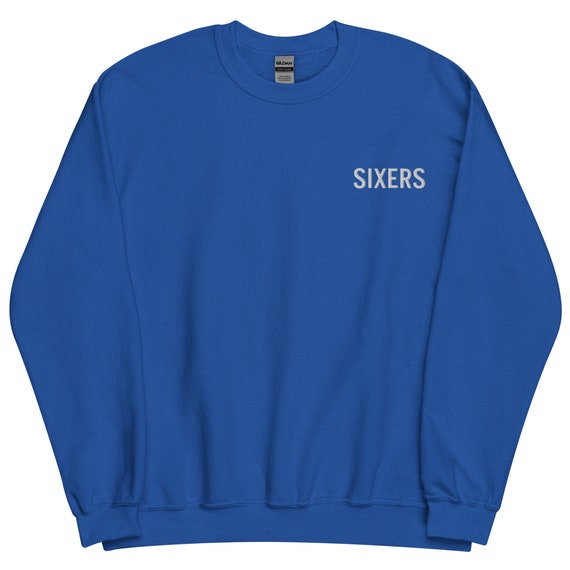Sixers crew neck sweatshirt hotsell