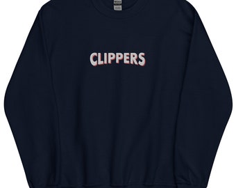 Embroidered CLIPPERS Sweatshirt, Embroidered CLIPPERS Crewneck
