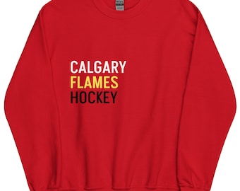 Printed FLAMES Crewneck Sweatshirt