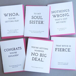Whoa You're Getting Old letterpress card, birthday funny night out snarky celebrate party wrinkles getting old image 4