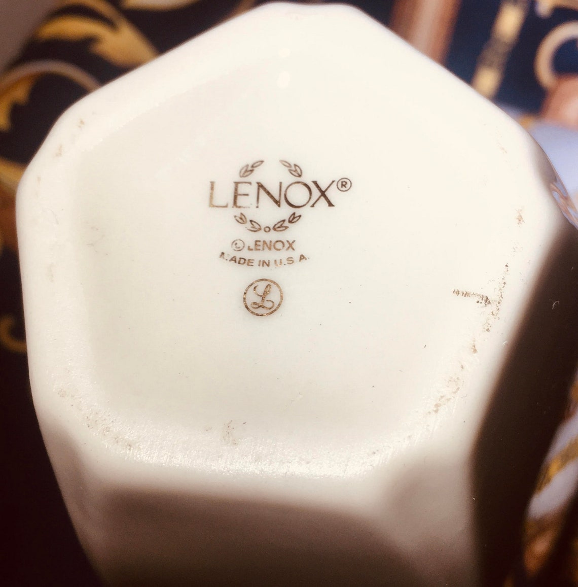 Vintage Lenox Vase 24 carat gold rim cut out heart pattern Etsy