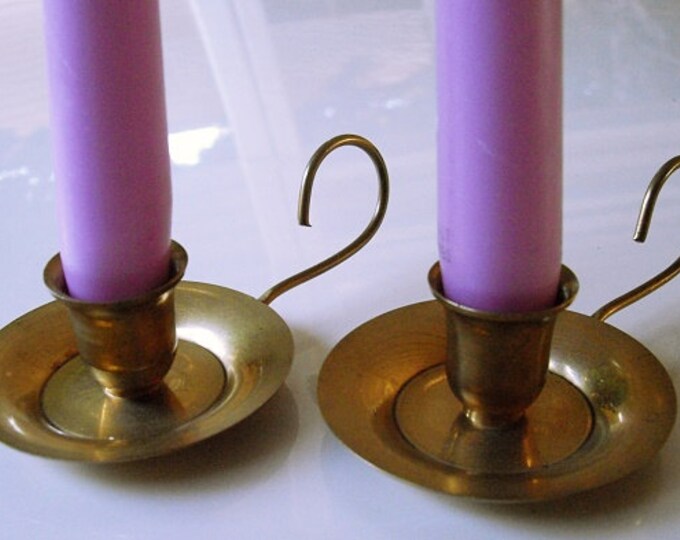 Vintage Brass Candle Holders India Brass Chamber Candlestick Etsy