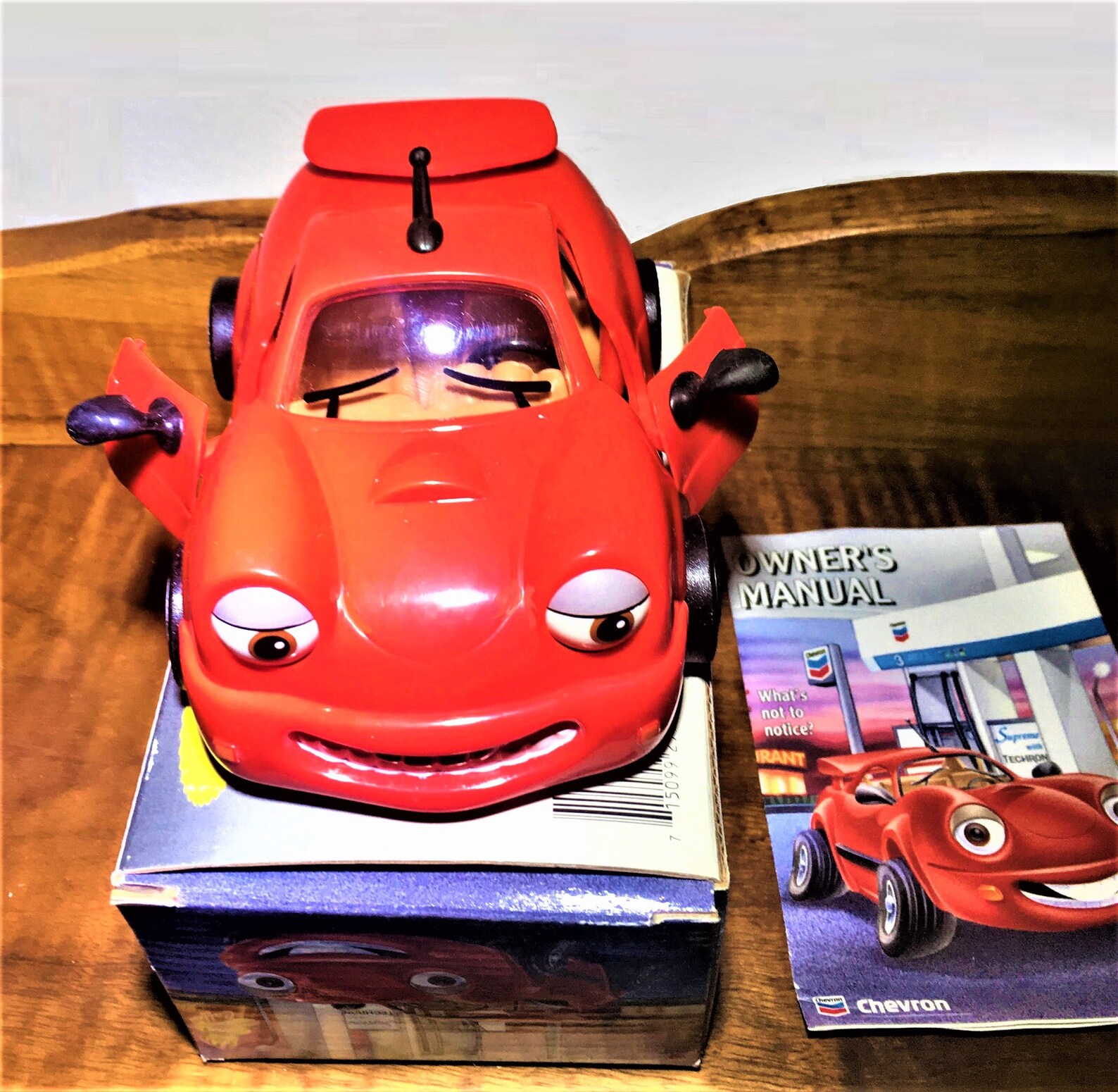 Vintage Collectible Chevron Car Tony Turbo toy in original box Etsy