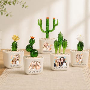 Bloempot met portret in kleur op maat, bloempot van gebrandschilderd glas met afbeelding van je beste vriend(in), gepersonaliseerd fotocadeau, verjaardagscadeau voor je soulmate, foto van je huisdier of familie