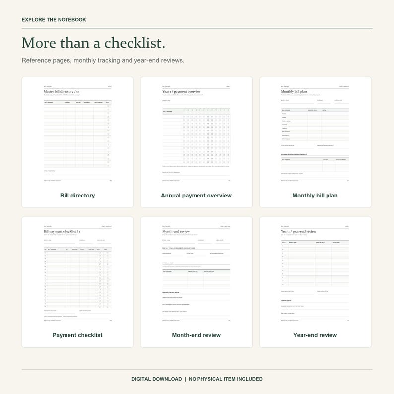 Bill Tracker Printable 120 Pages | Monthly Bill Payment Organizer ...