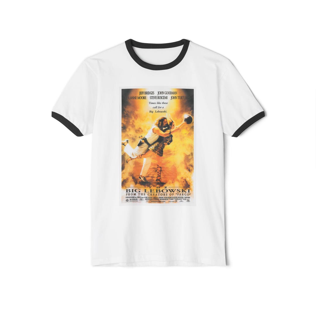 The Ringer Lebowski Big Lebowski Poster Ringer T-shirt | Movie Poster Graphic - Etsy
