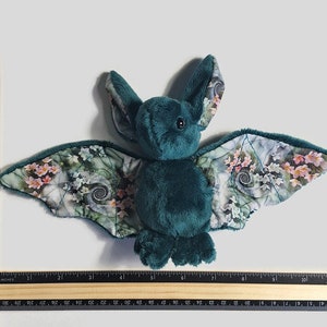 Plush Bat Flower Swirl Halloween Stuffed Toy image 4