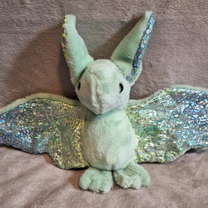 Plush Bat Mint Sparkle Halloween Stuffed Toy