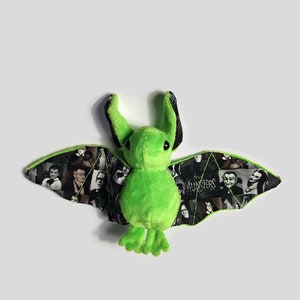 Pluche Bat Frankenstein Halloween knuffel afbeelding 2